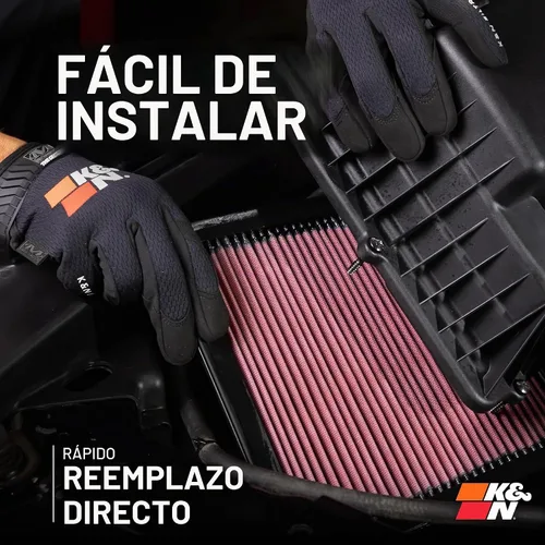 Vista 8 de K&N, 33-2233, filtro de aire de repuesto de alto rendimiento