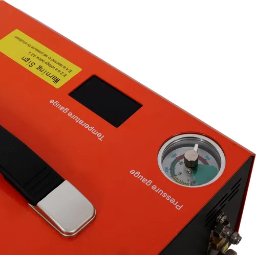 Vista 5 de Compresor de aire PCP, compresor de pistola de aire PCP portátil de 4500PSI con convertidor integrado, parada automática DC12V/AC120V Bomba