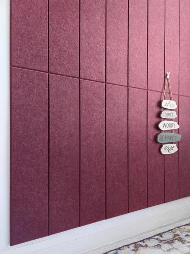 Vista 48 de Paneles acústicos cuadrados de 11.18 pulgadas, paquete de 12 paneles de pared que absorben el sonido, azulejos decorativos de fieltro insonorizados