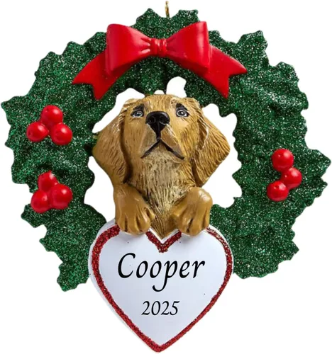 Vista 30 de Adornos personalizados para árbol de Navidad 2025 para mascotas, Chihuahua con corona, recuerdo para los amantes de los perros de los cachorros