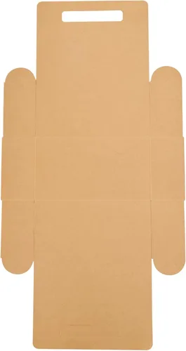 Vista 28 de Restaurantware Bio Tek - Loncheras de papel de 8.75 x 4.25 x 8 pulgadas con asas, 100 recipientes desechables de papel kraft para alimentos