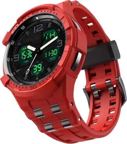 Vista 8 de Correa compatible con Samsung Galaxy Watch 6 Classic de 1.850 in, funda resistente de una pieza con correa (2023)