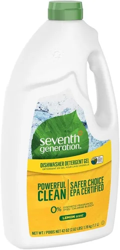 Vista 12 de Gel de lavavajillas automático Seventh Generation Free and Clear, 42 onzas - 6 por caja.