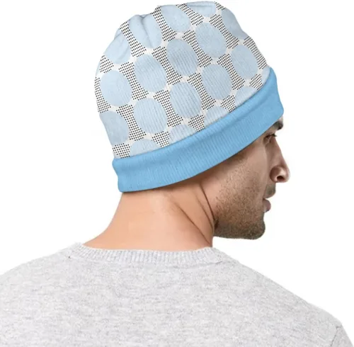 Vista 4 de AmzPrint Gorro térmico de invierno con estampado de lunares blancos y fresas rosadas, talla única