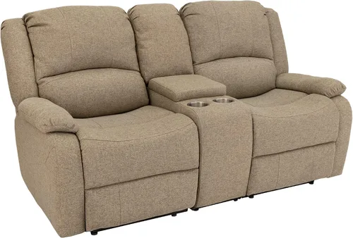 Vista 17 de RecPro Charles - Sofá reclinable de pared RV de 58 pulgadas Tela fósil