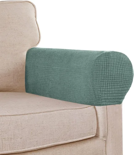 Vista 9 de Fundas elásticas para reposabrazos de sofá, fundas de elastano jacquard para sillas y sofás, fundas antideslizantes para reposabrazos