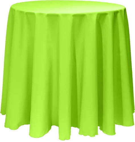 Vista 32 de Ultimate Textile Mantel redondo de lino de poliéster de 96 pulgadas, color verde oliva