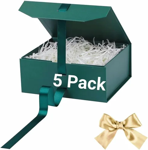 Vista 81 de GoooodGift Caja de regalo grande azul, 1 paquete de 13.5 x 11 x 5.3 pulgadas, caja de regalo de lujo para regalos con tapa de cierre magnético