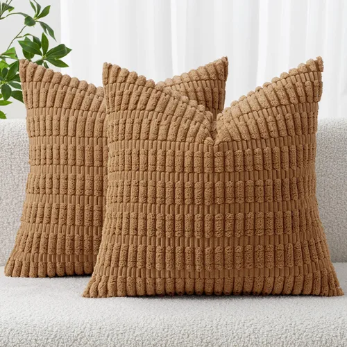 Vista 76 de MIULEE - Paquete de 2 fundas de cojín decorativas de corduroy, modernas y boho, suaves, con rayas, decoración del hogar, sofá, sala de estar, sillón