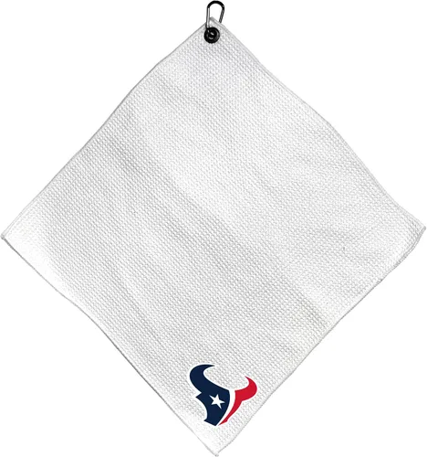 Vista 4 de Team Golf NFL Team Golf NFL - Toalla de microfibra de 15 x 15 pulgadas (blanco) con clip de mosquetón, microfibra de alta calidad con bolsillos