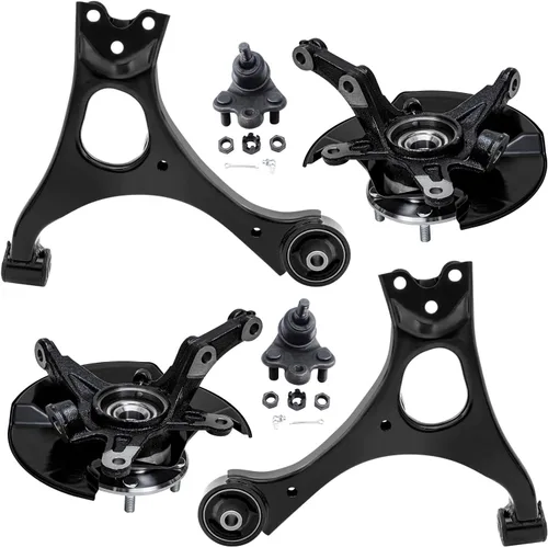 Vista 149 de Detroit Axle - Kit de extremo delantero para Chrysler 300 Dodge Charger 2011-2023 Challenger, 2 Lower Rearward Control Arms 2 Outer Tie Rods 2