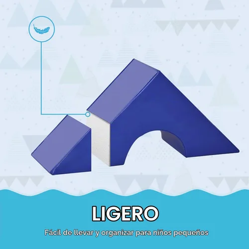 Vista 5 de Soozier Bloques de escalada de espuma para niños pequeños, juego de 11 piezas, surtido Juego de actividades para escalar y gatear, bloques