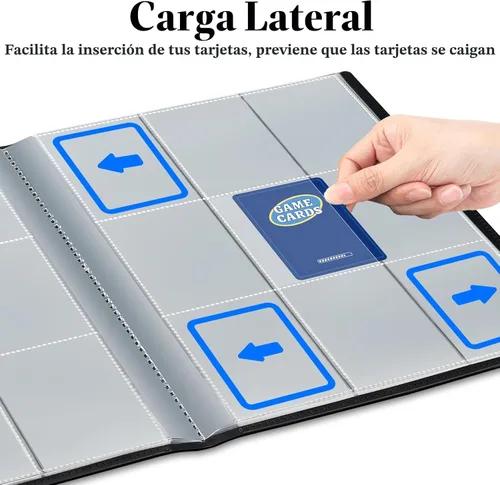 Vista 5 de Fabmaker Carpeta de tarjetas con 9 bolsillos, 396 bolsillos, color negro