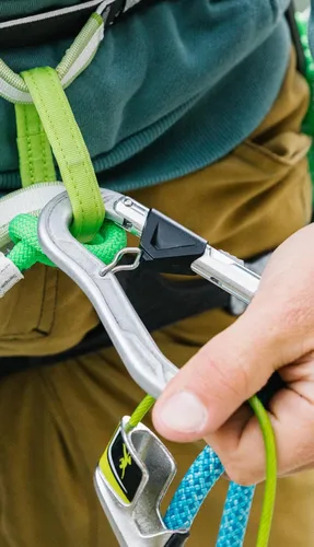 Vista 7 de EDELRID Mosquetón de bloqueo a prueba de balas HMS