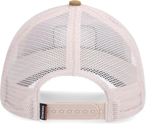 Vista 3 de Simms Walleye Patch Trucker Sombrero Gorra de béisbol Snapback con parche de pez Walleye