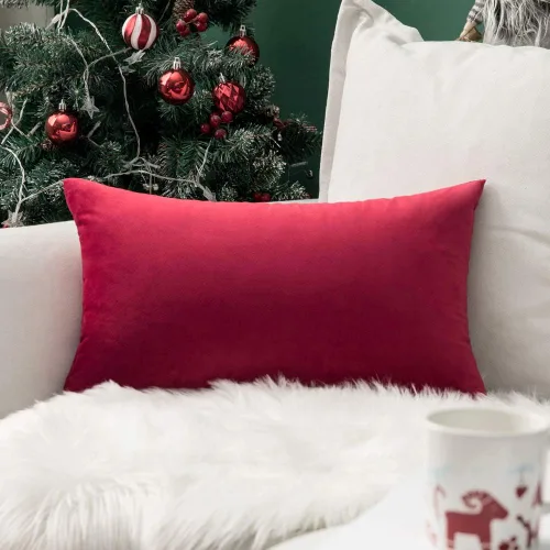 Vista 41 de MIULEE - Funda de almohada de terciopelo suave de lujo decorativa, funda de cojín rectangular única para sofá de primavera, dormitorio, automóvil