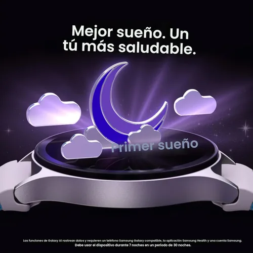 Vista 3 de SAMSUNG Galaxy Watch 7 40mm Bluetooth AI Smartwatch con puntuación de energía, consejos de bienestar, seguimiento de frecuencia cardíaca, monitor