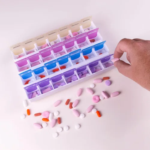 Vista 8 de Organizador de píldoras Apex para 7 días , 70069B, Paquete de 1, Multicolor, 1, 1