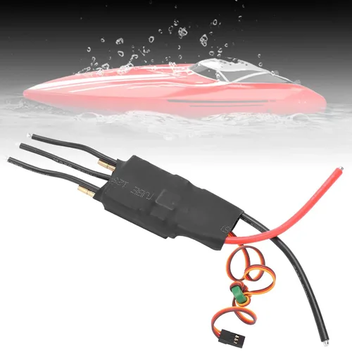 Vista 7 de Controlador de velocidad electrónico sin escobillas ESC, 125A sin escobillas refrigerado por agua ESC Tamaño compacto Fuerte dureza para barco RC