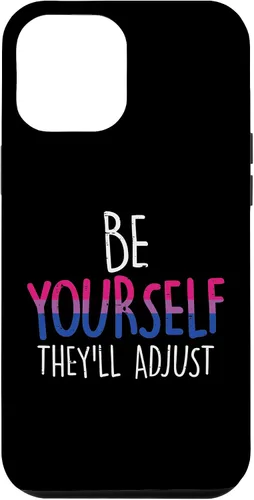 Vista 6 de Funda para iPhone 15 Be Yourself They Will Adjust LGBTQ Bisexual Flag Gay Pride Bi