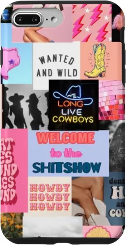 Vista 12 de Pink Western Indie Cowgirl Aesthetic Yeehaw Howdy Country - Carcasa para iPhone 17