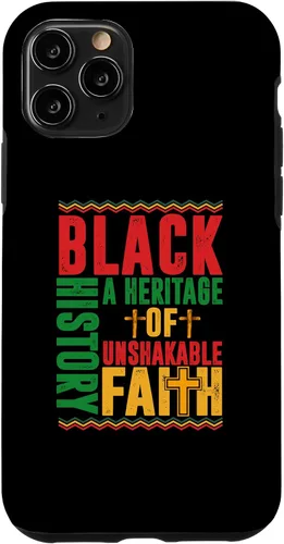 Vista 10 de Funda cristiana para iPhone 15 Heritage Of Unshakable Faith Black History Month