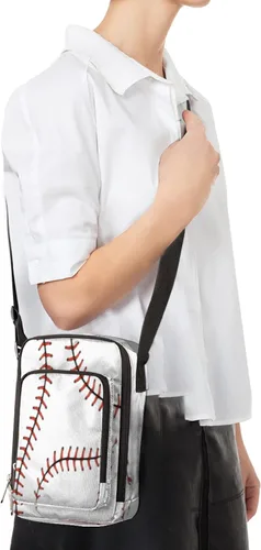 Vista 7 de Bolsa cruzada para mujeres y hombres, bolsa de mensajero ligera, bolsa de hombro para deportes, viajes, trabajo, ocio
