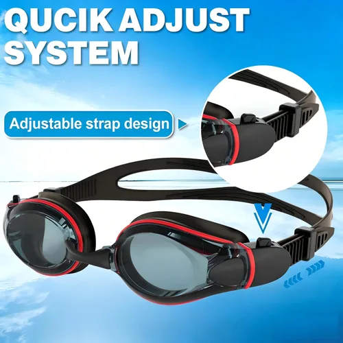 Vista 5 de Gafas de natación, gafas de natación, gafas de natación profesionales, antivaho sin fugas, gafas de natación de visión amplia