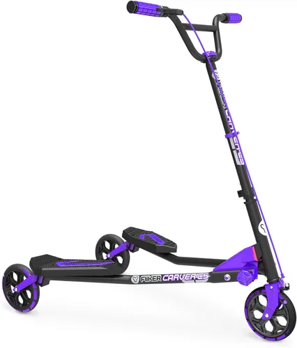 Vista 7 de Yvolution Fliker Drift Scooter, 3-Wheels Wiggle, Foldable, Suitable for Kids and Adults (Fliker C5)