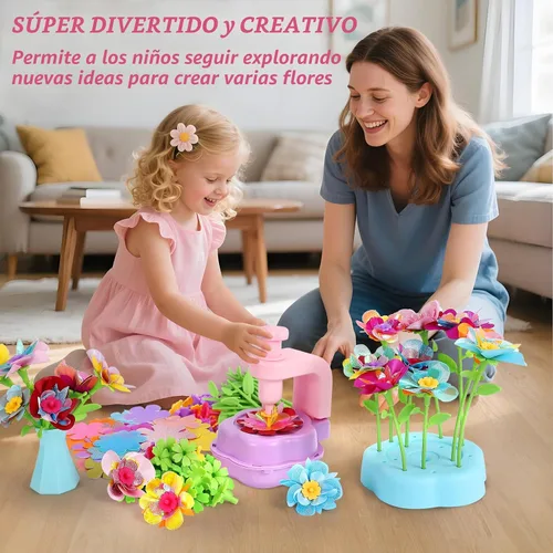 Vista 3 de DAISRED Kits de manualidades de flores, juguetes para niños, artes y manualidades para niñas de 4 a 6 a 8 años, kit de fabricación de flores