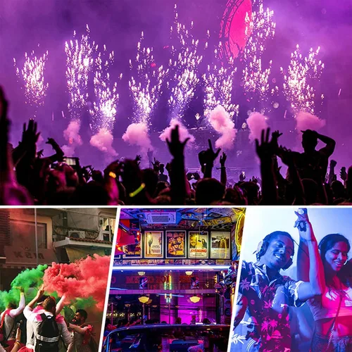 Vista 7 de KASSAE Gafas LED iluminadas con visera LED con 7 colores y 5 modos, gafas Cyberpunk luminosas para cosplay, Halloween, bar, club, fiesta, concierto