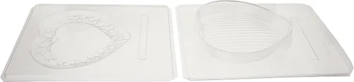 Vista 3 de Cybrtrayd Plastic mold, 7-1/4" x 7-1/2" x 1/2" deep, Clear
