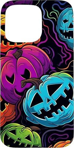Vista 27 de Funda para iPhone 11 Pro Max Halloween Scary Pumpkin Graffiti