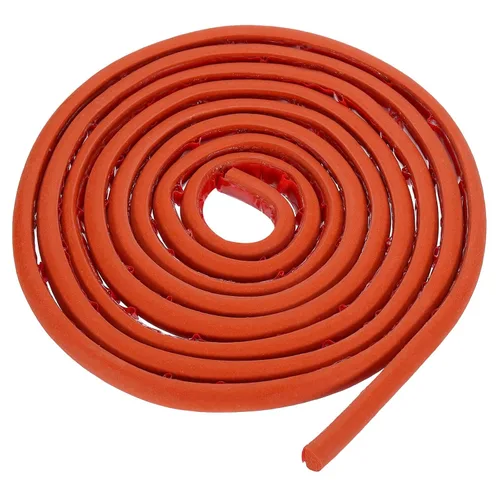 Vista 19 de uxcell Varilla de espuma de 3.28 pies, relleno de junta sólida en forma de D de 0.24 x 0.24 pulgadas, tira de sellado de espuma para protector