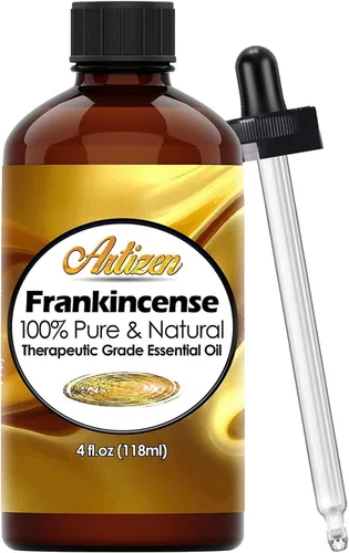 Vista 100 de Aceite esencial Artizen (100 % puro y natural, sin diluir) de calidad terapéutica, botella gigante. Ideal para aromaterapia, relajación, terapia