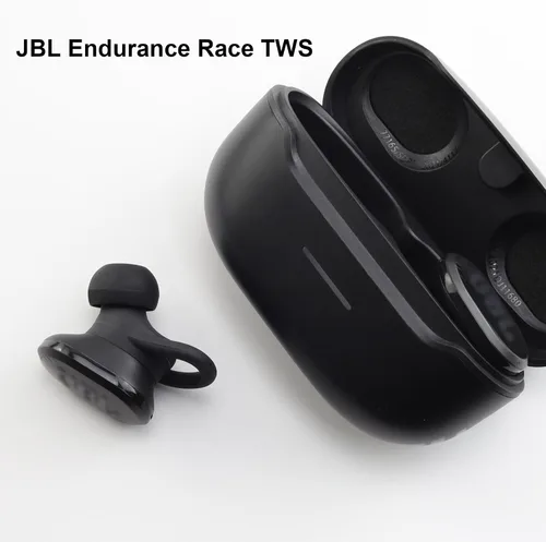 Vista 4 de Puntas de silicona de repuesto para JBL Endurance Peak 3 / Peak II/Peak/Run 2 Wired/Race TWS, 9 pares (S/M/L, negro) Compatible with JBL Endurance