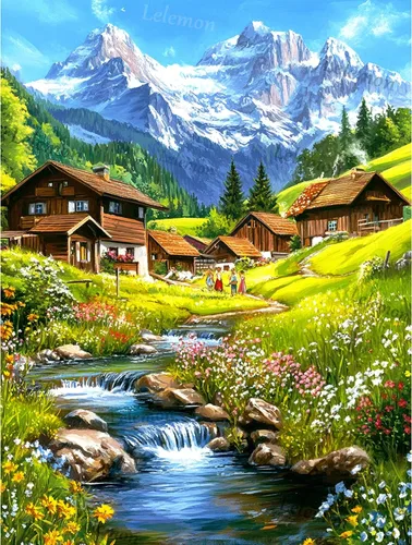 Vista 14 de LELEMON Kits de arte de diamantes para adultos, kits de pintura de diamantes de colibrí para adultos, kit de pintura de diamante 5D con accesorios