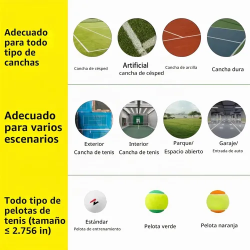 Vista 5 de PT-SMARTPro - Máquina de pelotas de tenis, servidor profesional de bolas automático con aplicación para control de Apple Watch, 20 puntos