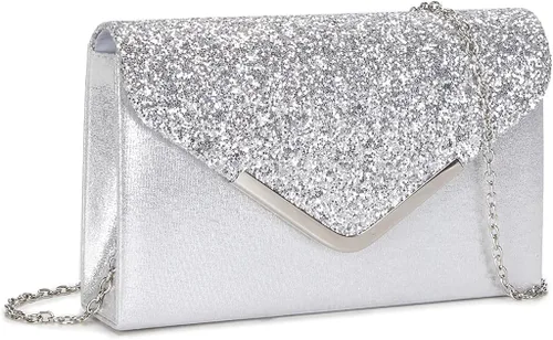 Vista 2 de Bolso cruzado pequeño de noche para mujer, bolso cruzado para baile de graduación, bolsas de hombro clásicas para bodas, fiestas