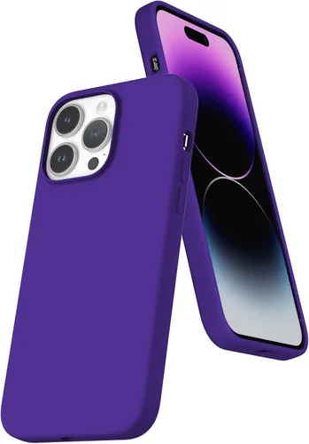 Vista 81 de Funda de silicona líquida compatible con iPhone 11 (6.1 pulgadas), cubierta de goma de gel de protección completa con forro de microfibra suave