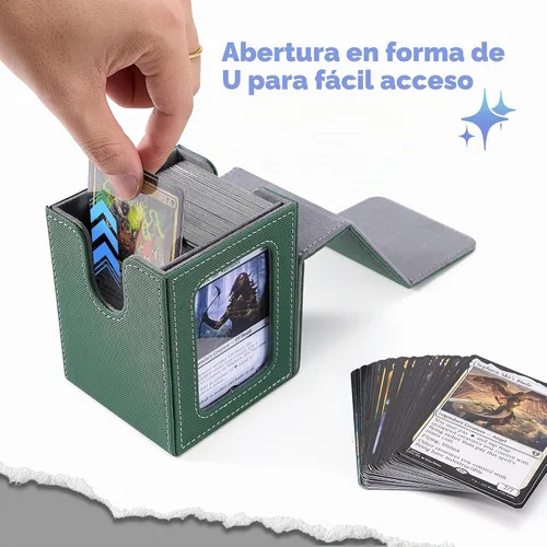 Vista 6 de Venssu Angel Themed MTG Deck Box with Commander Display (White and Grey)