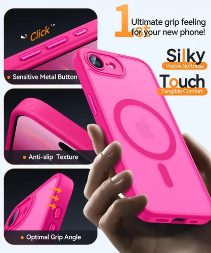 Vista 171 de CANSHN Funda magnética compatible con iPhone Air (6.5 pulgadas), mejorada [protección completa de la cámara] [compatible con Magsafe]