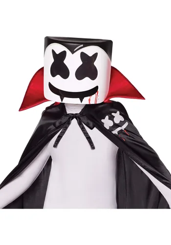 Vista 2 de Máscara de Vampiro DJ Marshmello para Adultos Multicolor