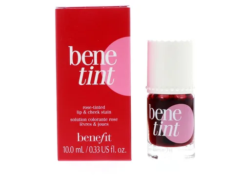 Vista 7 de Benefit Bene Tint Tinte de labios y mejillas teñido de rosa, 0.2 onzas líquidas