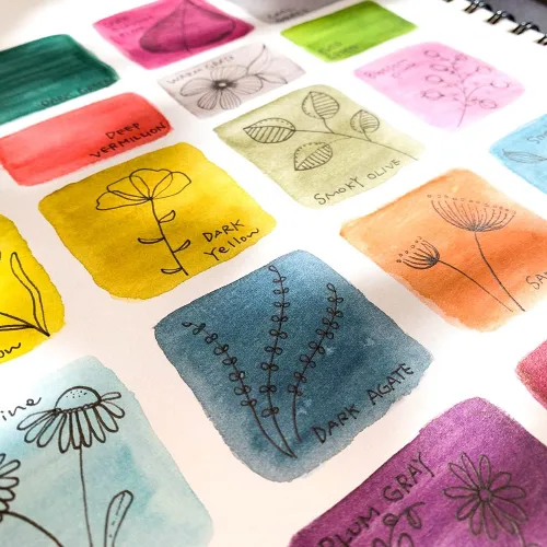 Vista 6 de Kuretake ZIG Clean Color Real Brush NUEVO 30 colores con puntas de pincel flexibles, bolígrafos de acuarela para pintar, dibujar, caligrafía