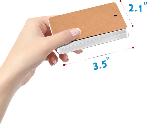 Vista 2 de 300 blocs de papel kraft personalizable con anillo de carpeta (50 hojas por juego)