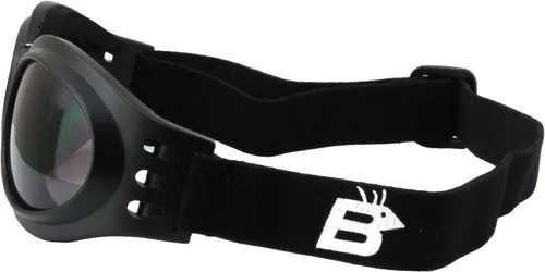 Vista 7 de 2 pares de gafas Birdz Parrot negro plegables acolchadas para motocicleta, lentes transparentes y ahumadas para hombres y mujeres