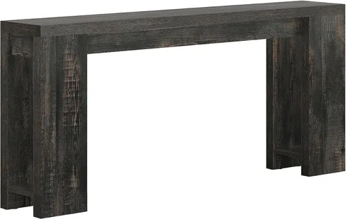Vista 8 de Tribesigns Mesa Consola Extra Larga de 70.9 Pulgadas, Mesa de Sofá de Madera Estilo Granja Detrás del Sofá, Mesa de Acento Estrecha para Entrada