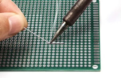 Vista 5 de Heyiarbeit Placa PCB de doble cara de 3.1x4.7 in, estañada a través de agujeros, circuito impreso universal, placa de proto para soldadura de 1pcs
