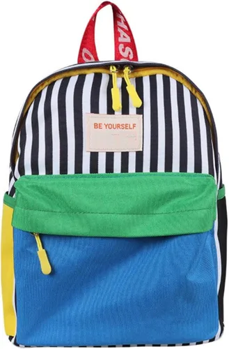 Vista 7 de Mochila Kawaii de 11 pulgadas, bonita mochila estética para viajes, mini bolsa ligera de dibujos animados, Negro, mini